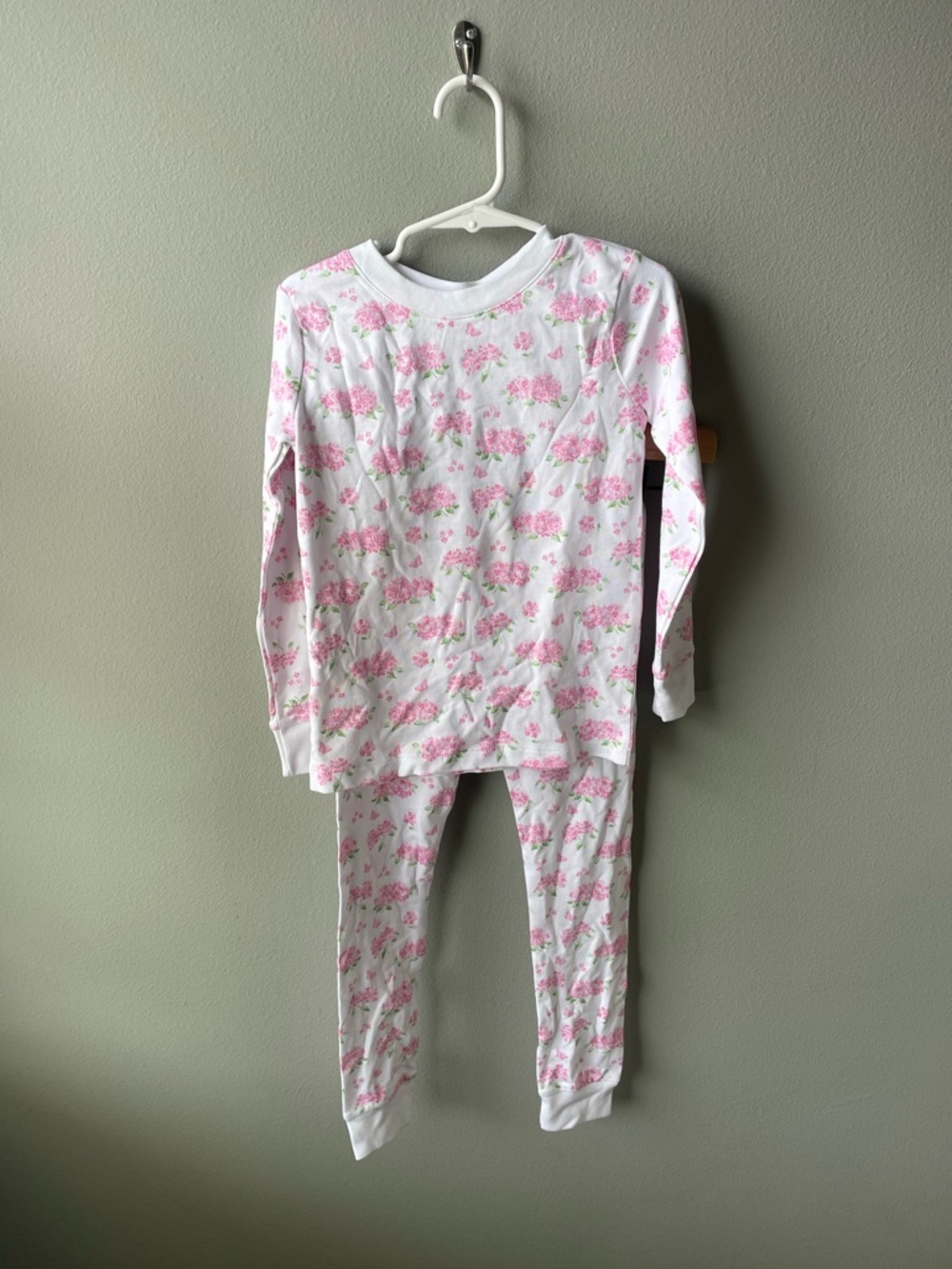 Kissy Kissy Heavenly Hydrangeas Pink Floral Cotton Pajama Set